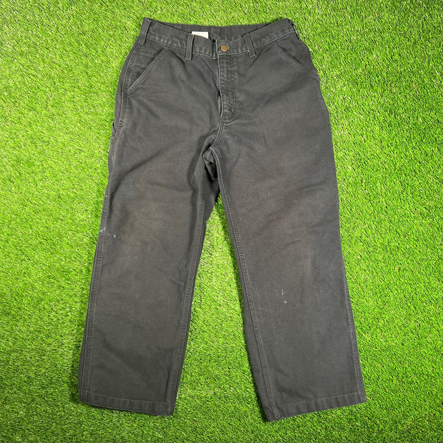 Y2K Carhartt Workwear Black Pants Size 32x32 USED v18102