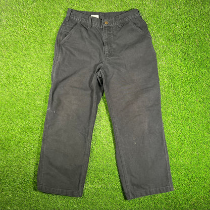 Y2K Carhartt Workwear Black Pants Size 32x32 USED v18102