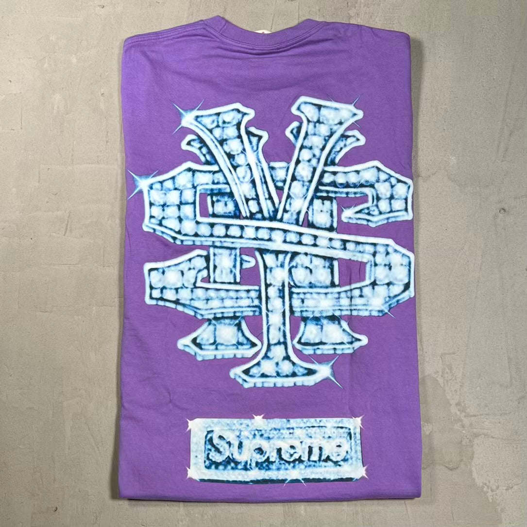 Supreme Snowman Purple Tee (2025) Size Medium USED x18647