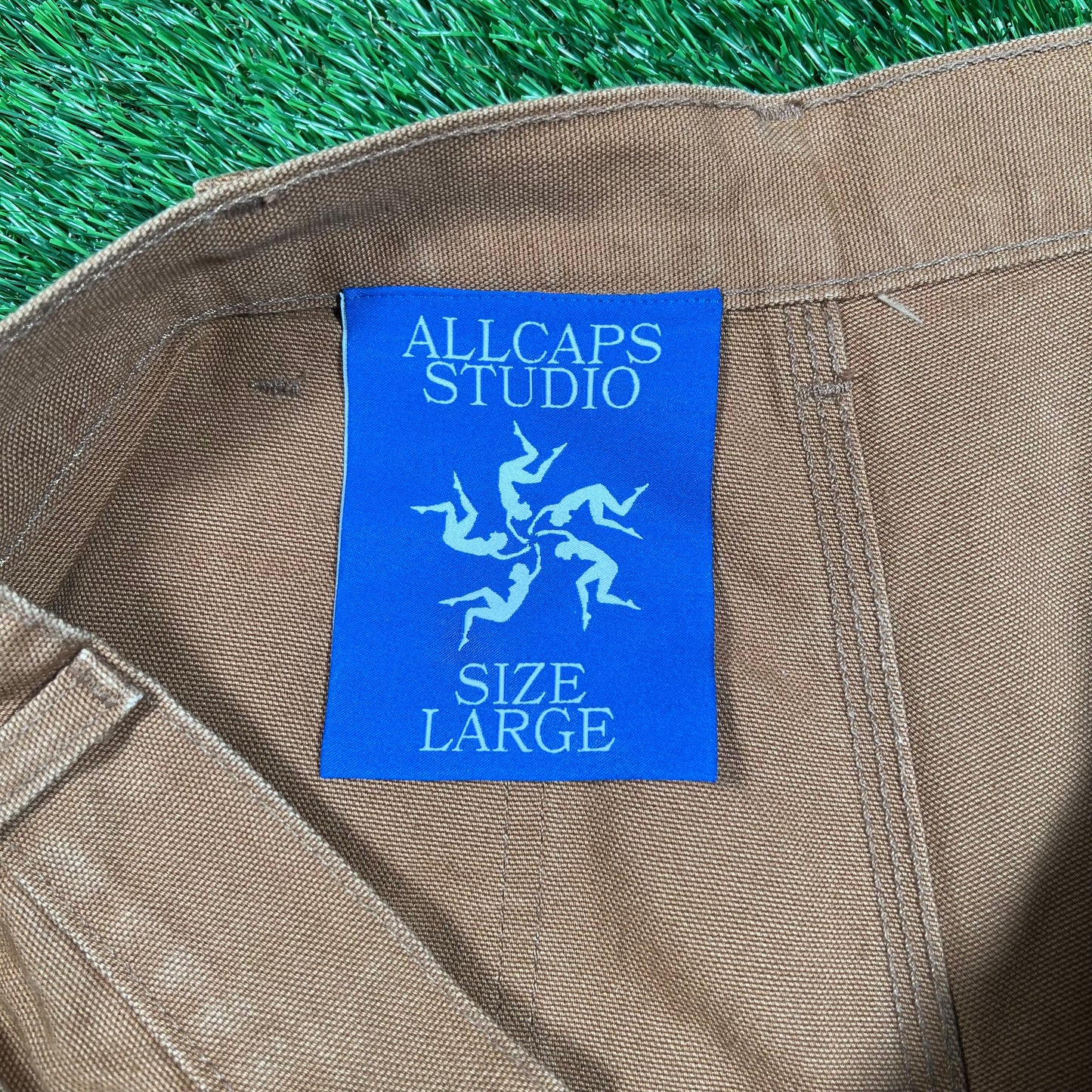 All Caps Studio Be With Work Wear Brown Pants Size Large USED v17926