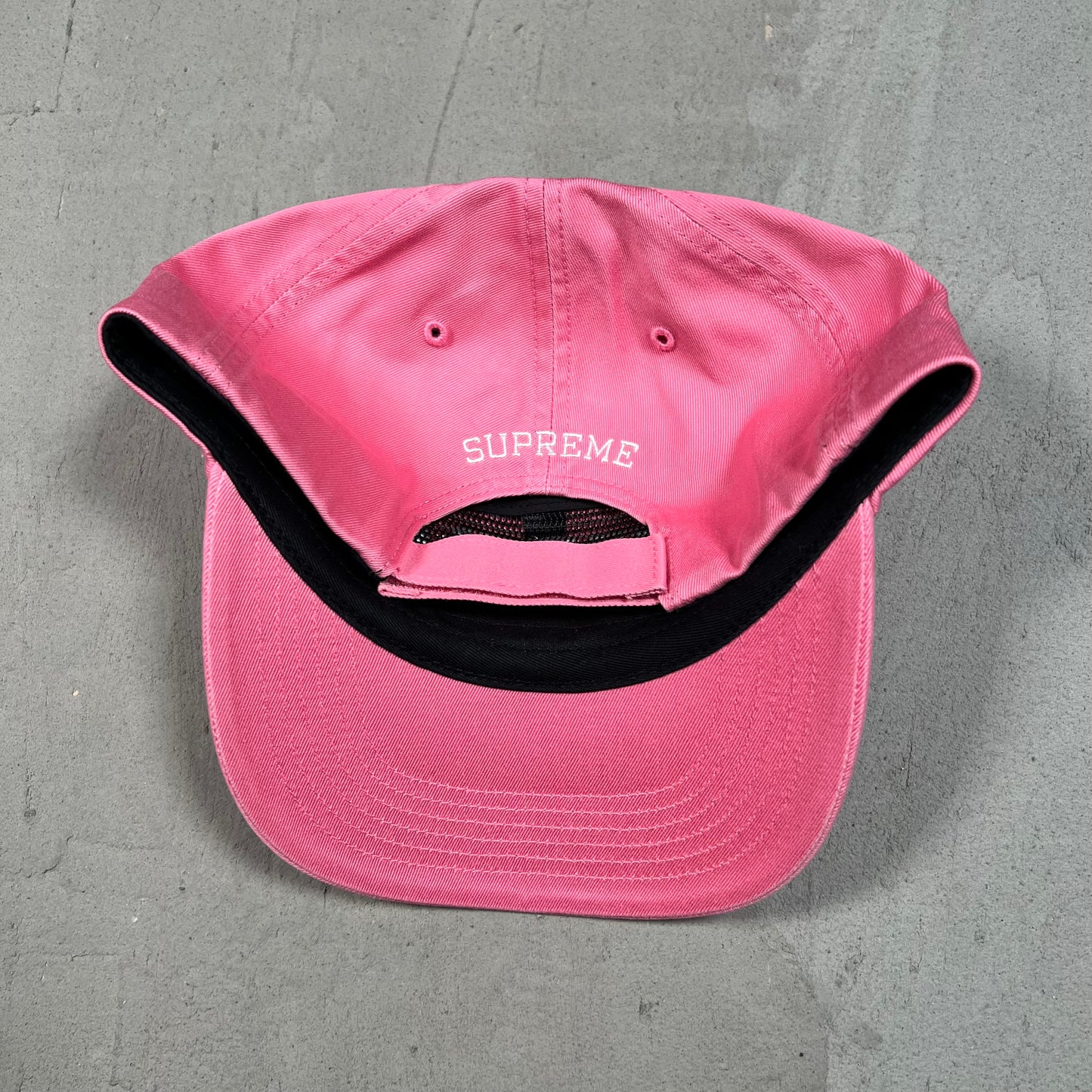 Supreme Embroidered Money Logo 6 Panel Pink Hat NEW x17417