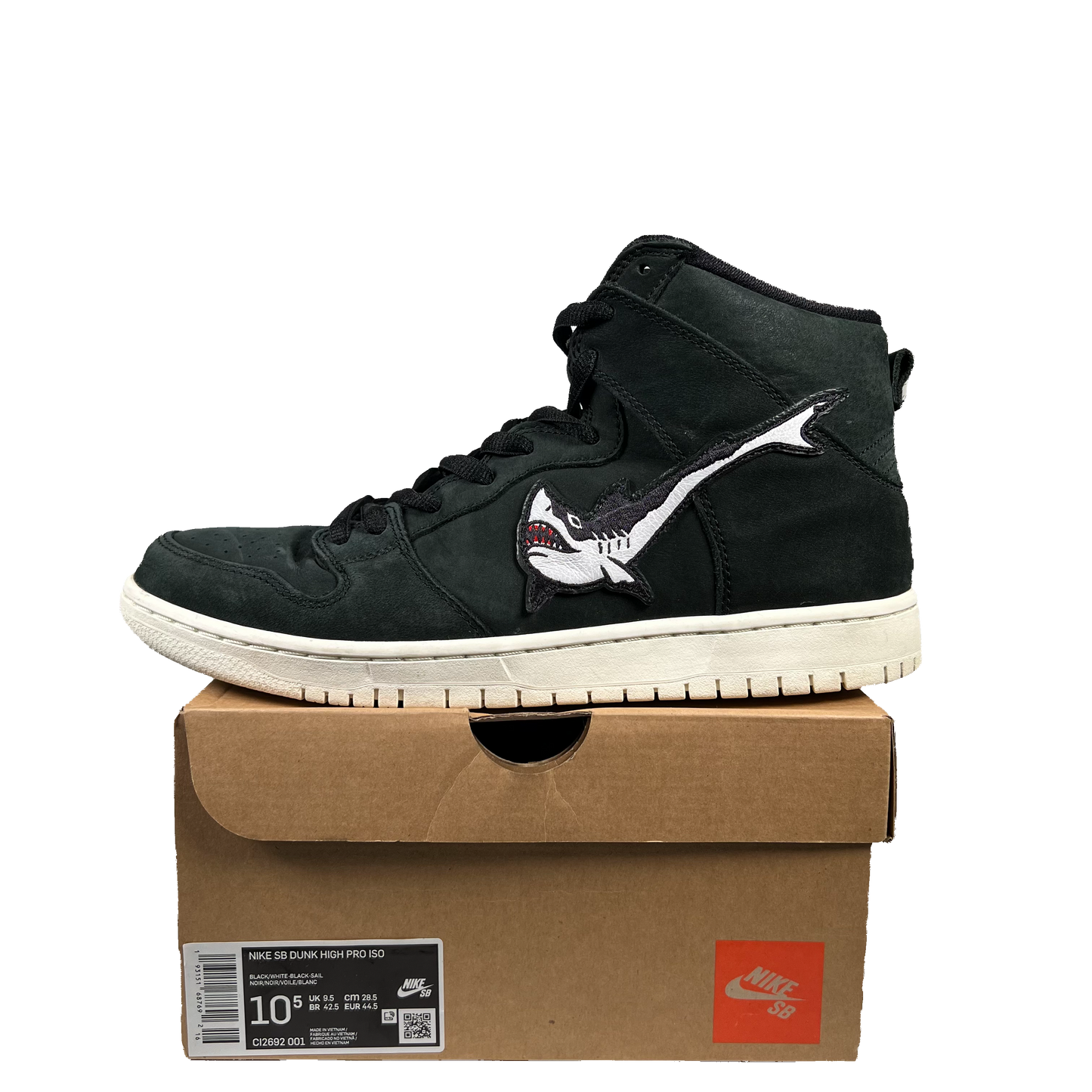 Nike SB Dunk High Oski Shark (2019) Size 10.5 USED s20213