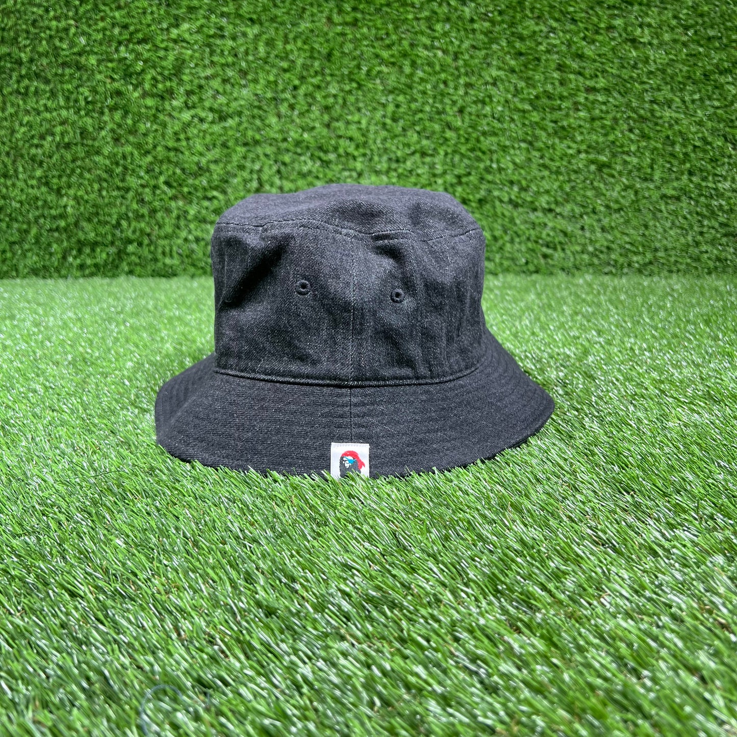 Bape Pirate Black Denim Bucket Hat USED x15135