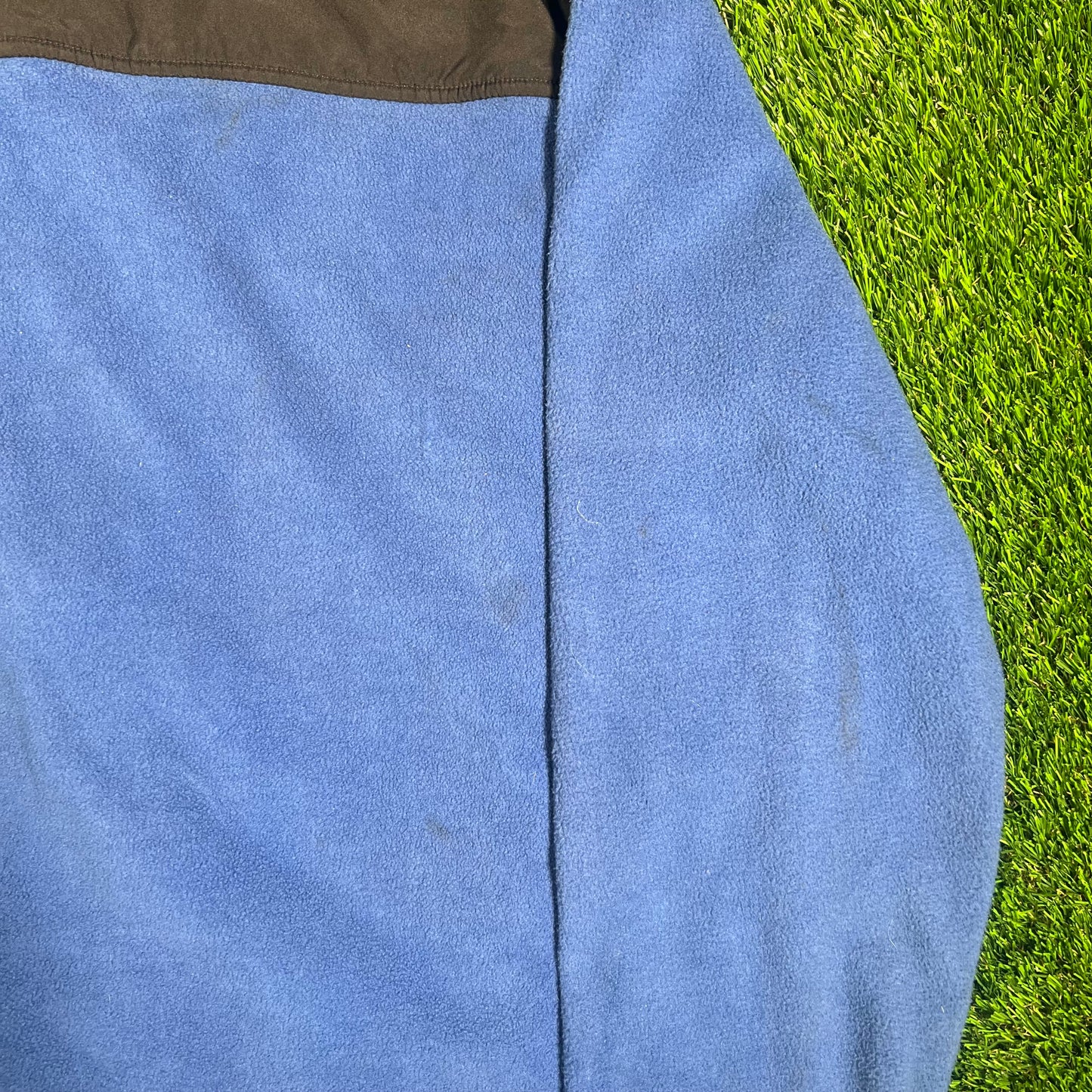 Y2K Nautica Blue Full Zip Fleece Size Medium USED v17987