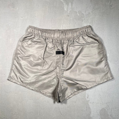 Essentials Fear Of God Nylon Tan Running Shorts Size Small NEW x17446
