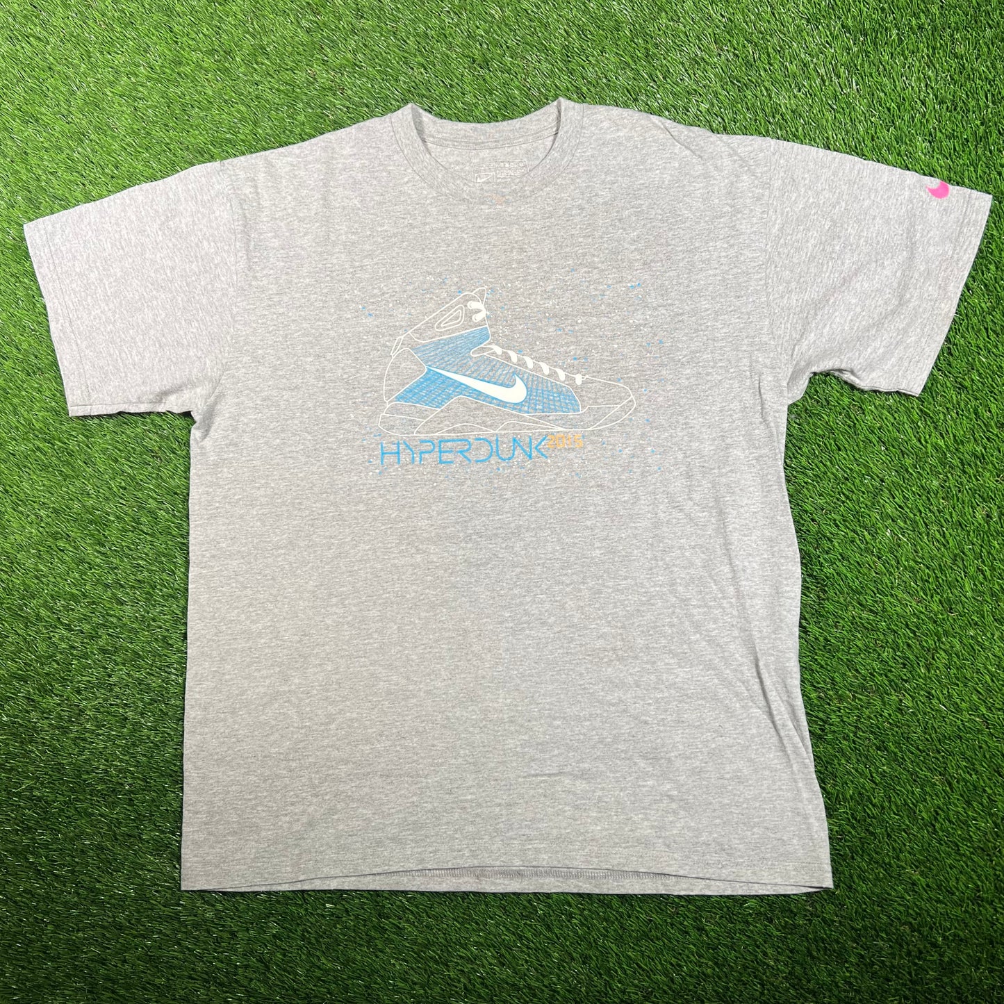 2015 Nike Grey HyperDunk Marty McFly Tee Size Medium USED v18059