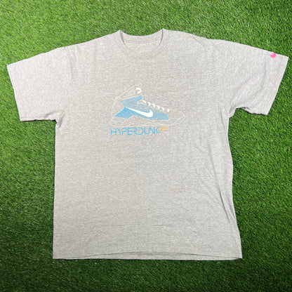 2015 Nike Grey HyperDunk Marty McFly Tee Size Medium USED v18059