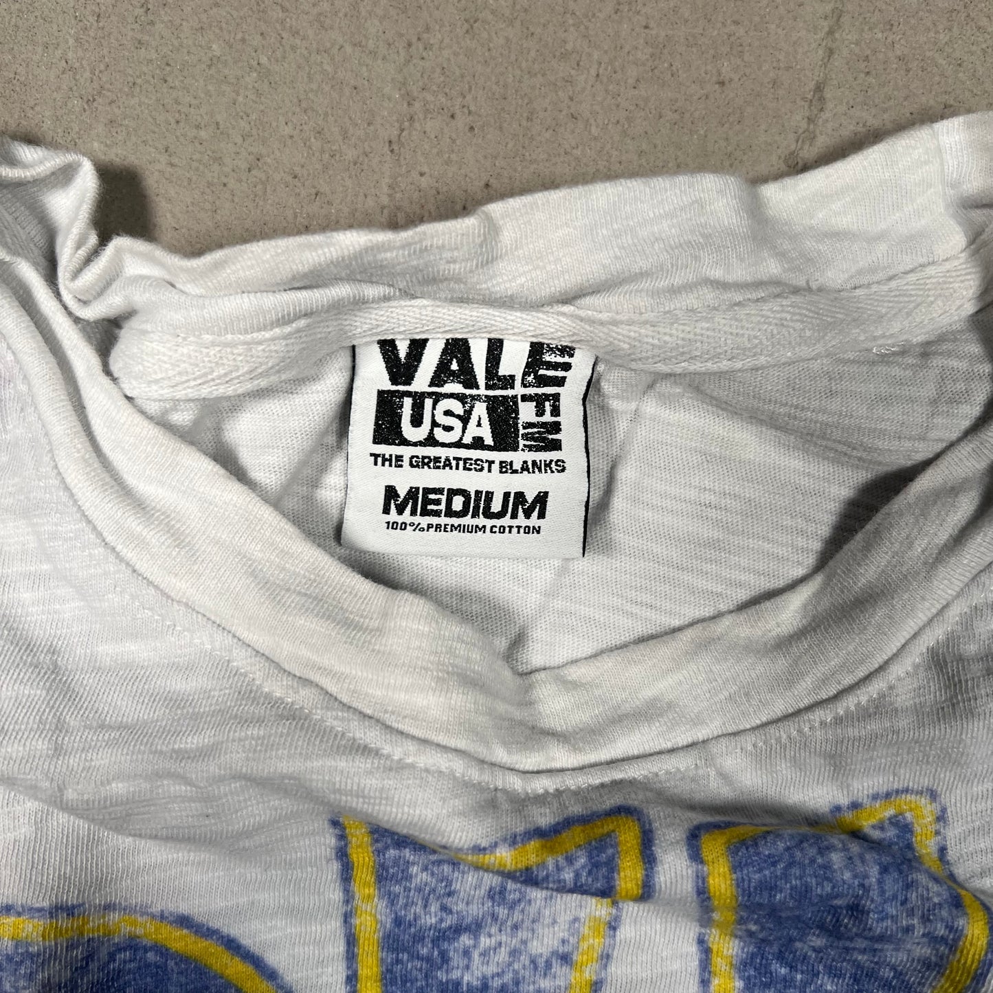 Valley Dreams Soccer White Tee Size Medium USED x17506
