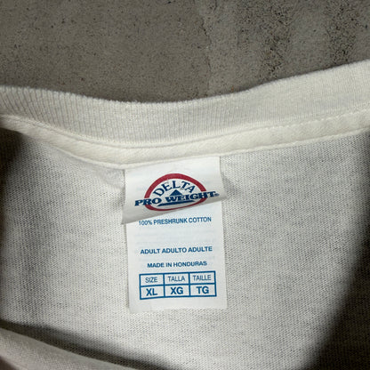 2010s I Beat the Bookie White Tee Size XL USED v16804
