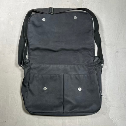 1990s Polo Sport Ralph Lauren Black Messenger Bag USED v20182