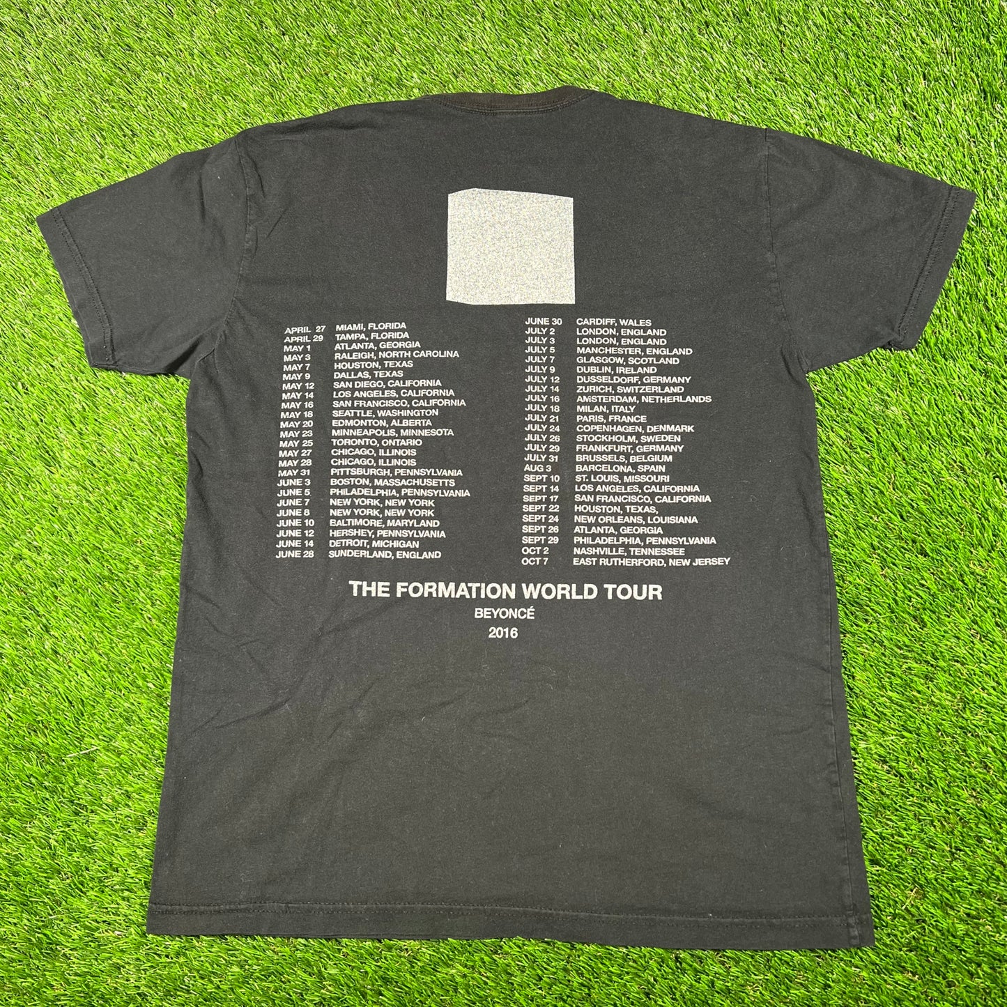 2016 Beyonce Formation Tour Black Tee Size Medium USED v17884