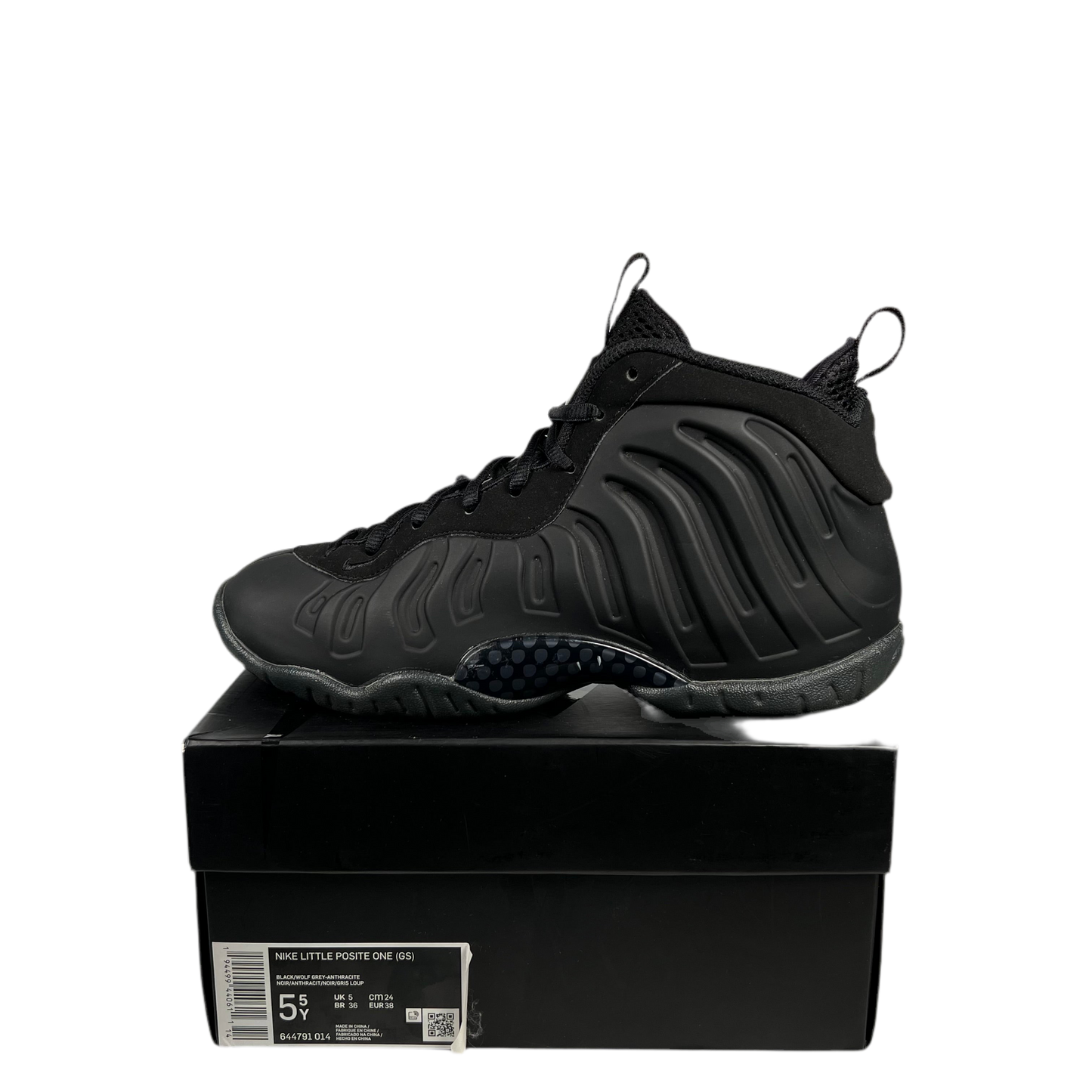 Nike Foamposite Anthracite (2020) Size 5.5y USED s17868