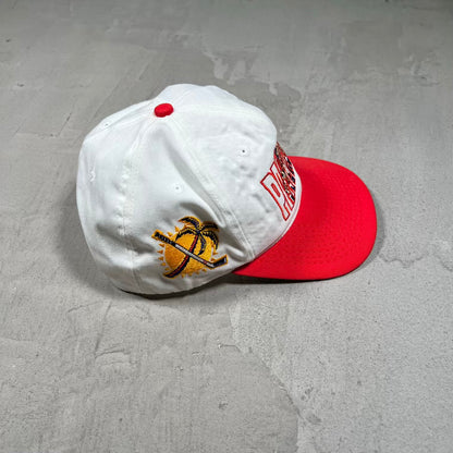 1990s Florida Panthers White/Red Snapback USED v20323