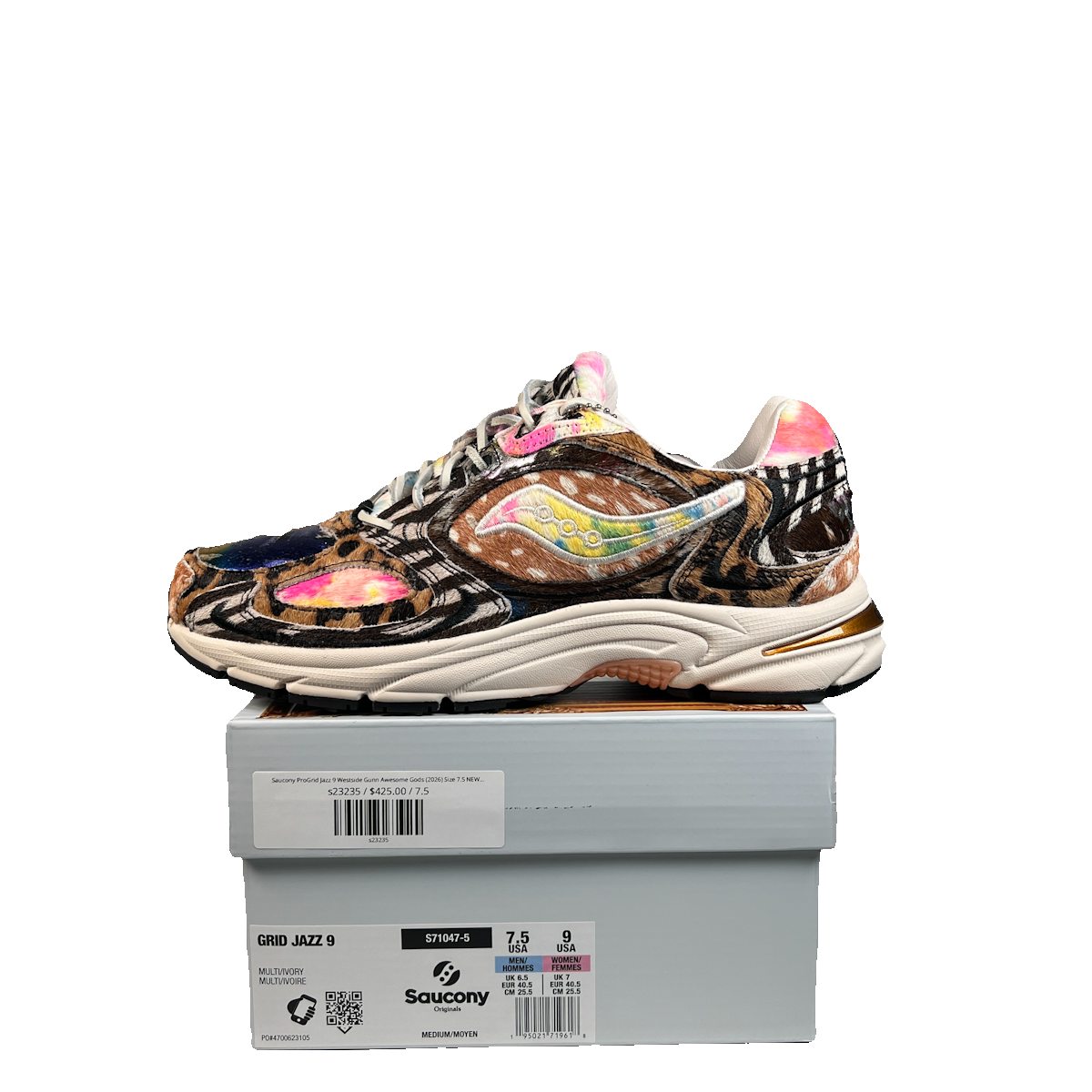 Saucony ProGrid Jazz 9 Westside Gunn Awesome Gods (2026) Size 7.5 NEW s23235