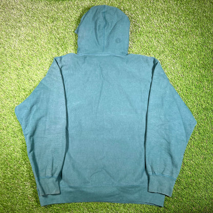 Supreme Green Pearl Logo Hoodie Size XL USED x15804