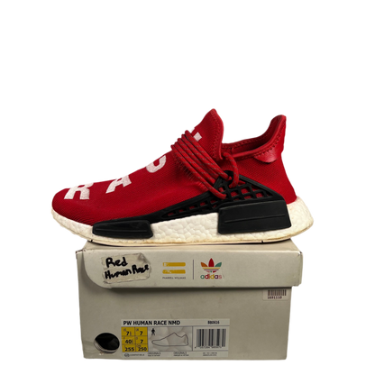 Adidas Pharrell Human Race Red  (2016) Size 7.5 USED s6247