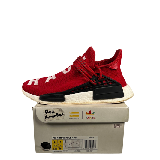 Adidas Pharrell Human Race Red  (2016) Size 7.5 USED s6247