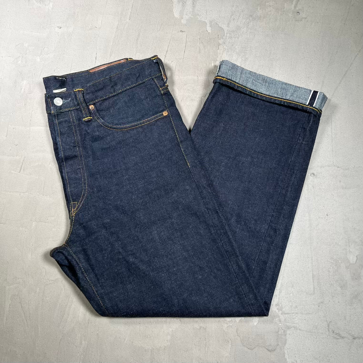 Ralph Lauren Double RL Raw Rigid Denim Size 33 x 32 USED v20091