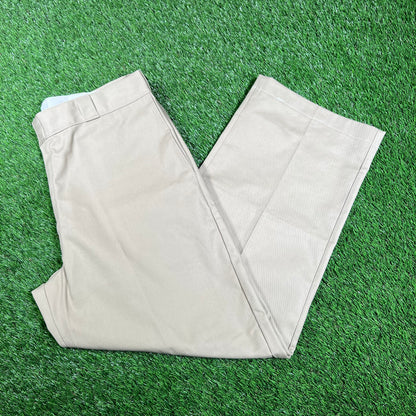 Dickies Carpenter Double Knee Tan Pants Size 36 USED v17832