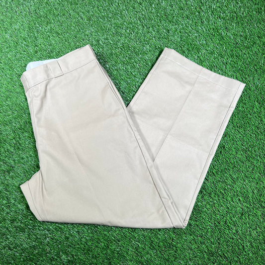 Dickies Carpenter Double Knee Tan Pants Size 36 USED v17832