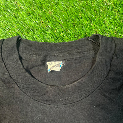 1991 Rod Stewart "Vagabond Heart Tour" Black Tee Size XL USED v18829