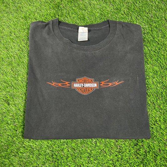 Y2K Harley Davidson Black Tee Size XXL USED v16642