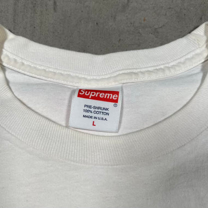 Supreme Life (2019) White Tee Size Large USED x18445