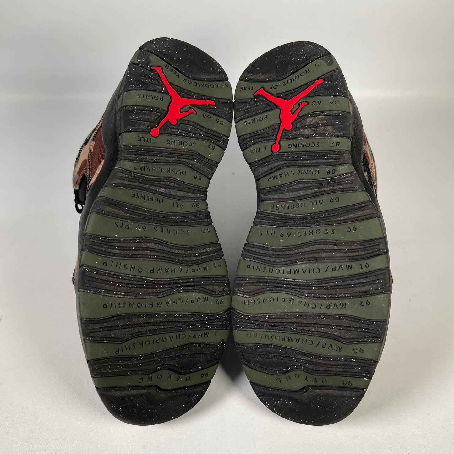 Jordan 10 Woodland Camo (2019) Size 7.5 USED s19258