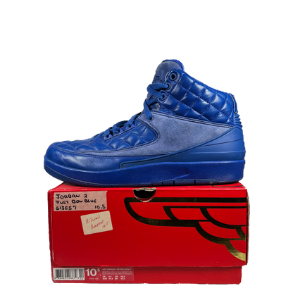 Jordan 2 Just Don Blue 2015 SIGNED Size 10.5 USED s13657