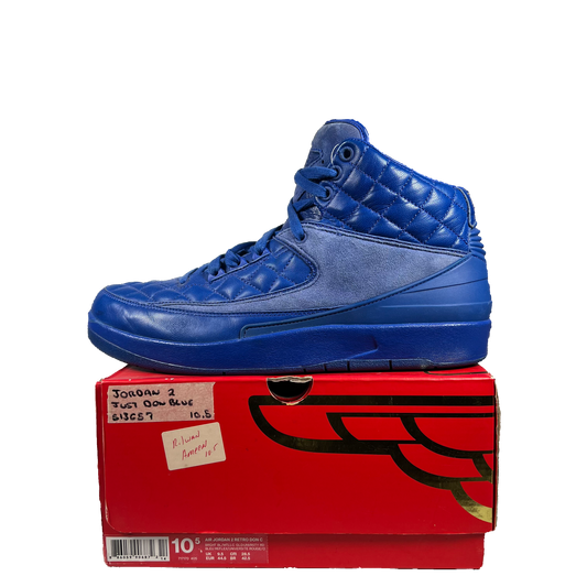 Jordan 2 Just Don Blue 2015 SIGNED Size 10.5 USED s13657