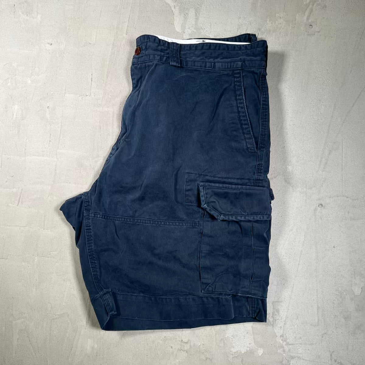 Polo Ralph Lauren Navy Blue Cargo Shorts Size 42 USED v20255