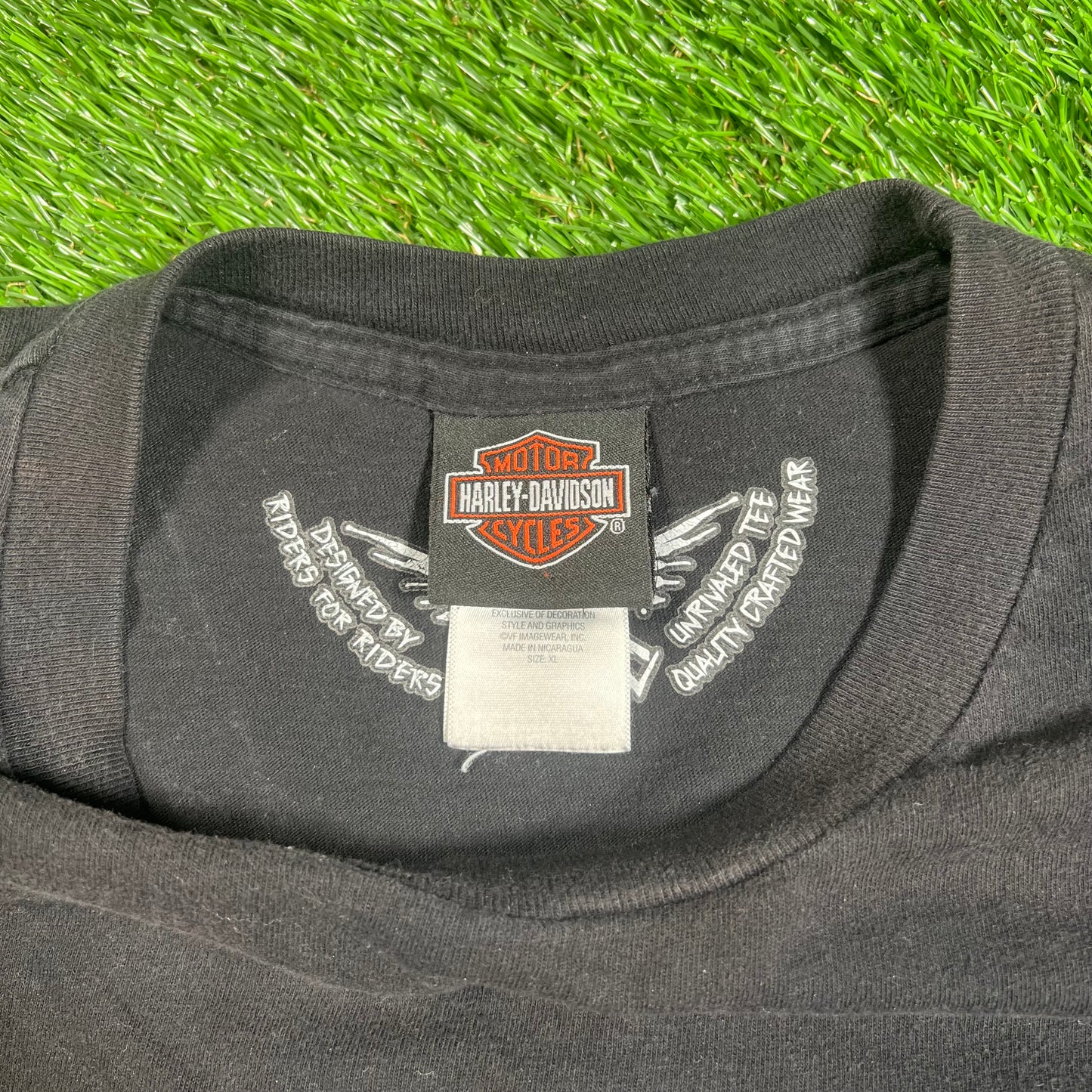 1990's Harley Davidson Black Las Vegas Nevada Tee Size XL USED v18146