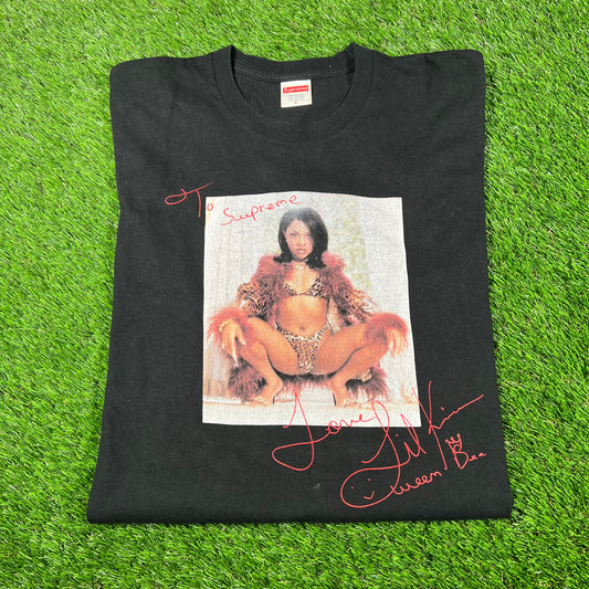 Supreme Lil Kim Black Portrait Tee (2022) Size Large USED x14780