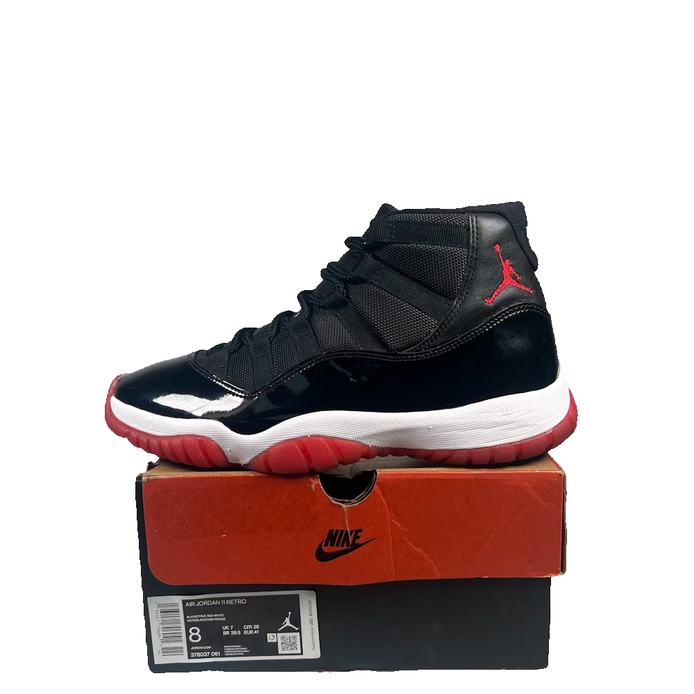Jordan 11 High Playoffs Bred (2019) Size 8 USED s23722