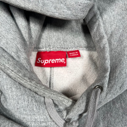 Supreme Red/Grey Arc Logo Hoodie Size Large USED x16693