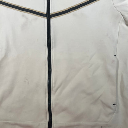 Nike White Tech Fleece Zip Up Hoodie Size Medium USED v17555