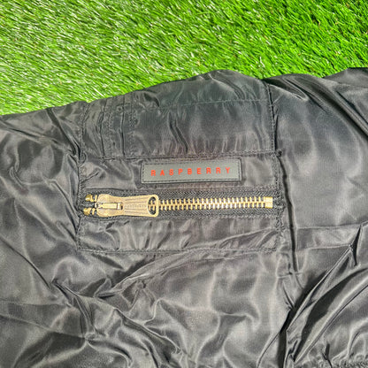 GV Gallery Black Reversible Bomber Jacket Size Medium NEW x15355