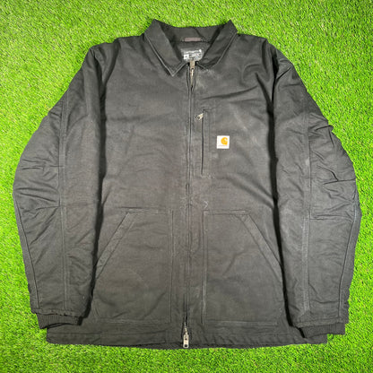 Carhartt Black Arctic Fleece Lined Jacket SIze XL USED v17893