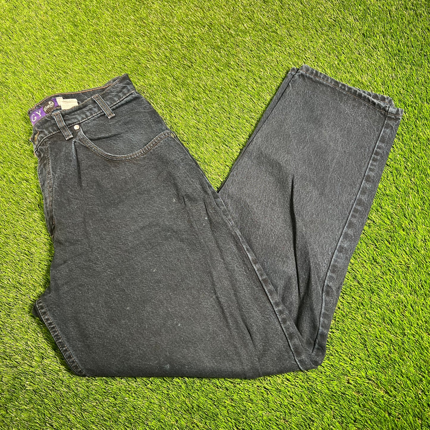 1996 Levi Silvertab Overdyed Indogo Denim Size 33 USED v17984