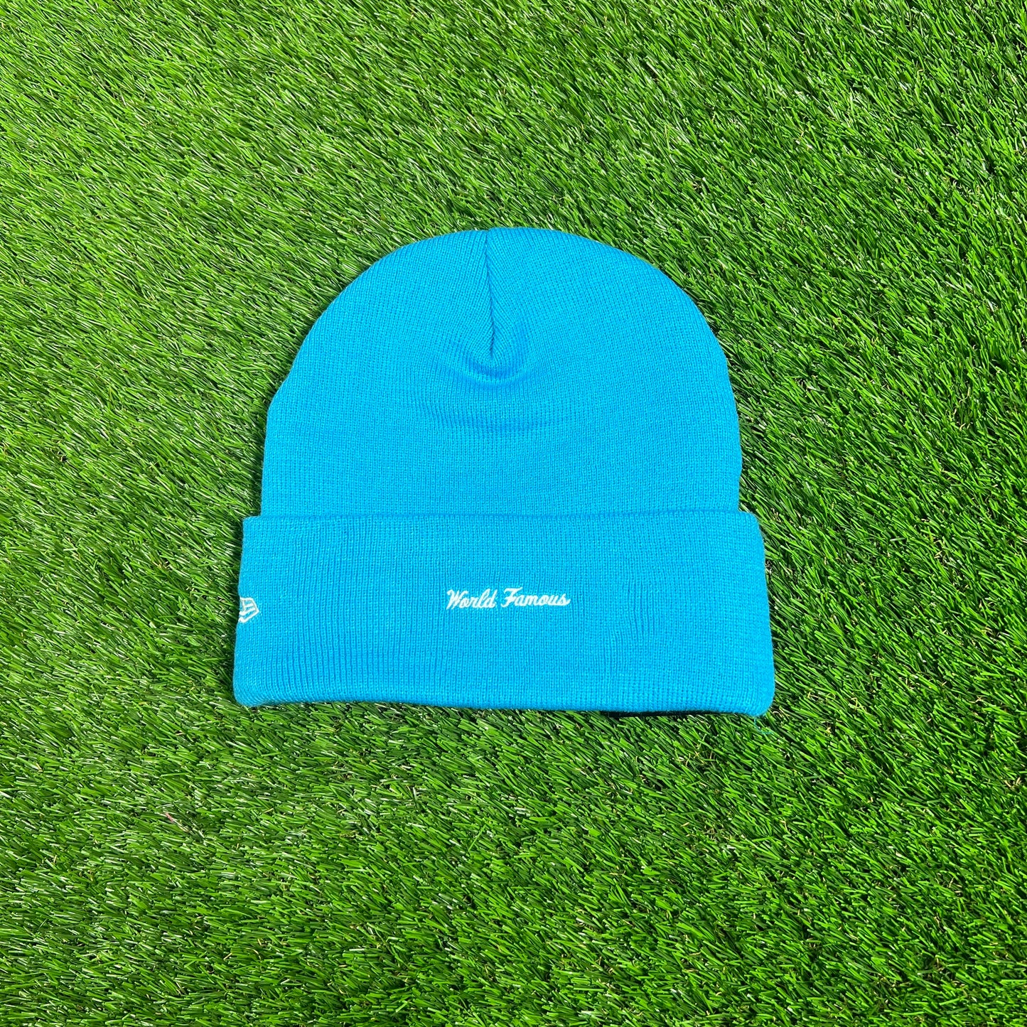 Supreme New Era Box Logo Beanie Cyan (2025) NEW x15498