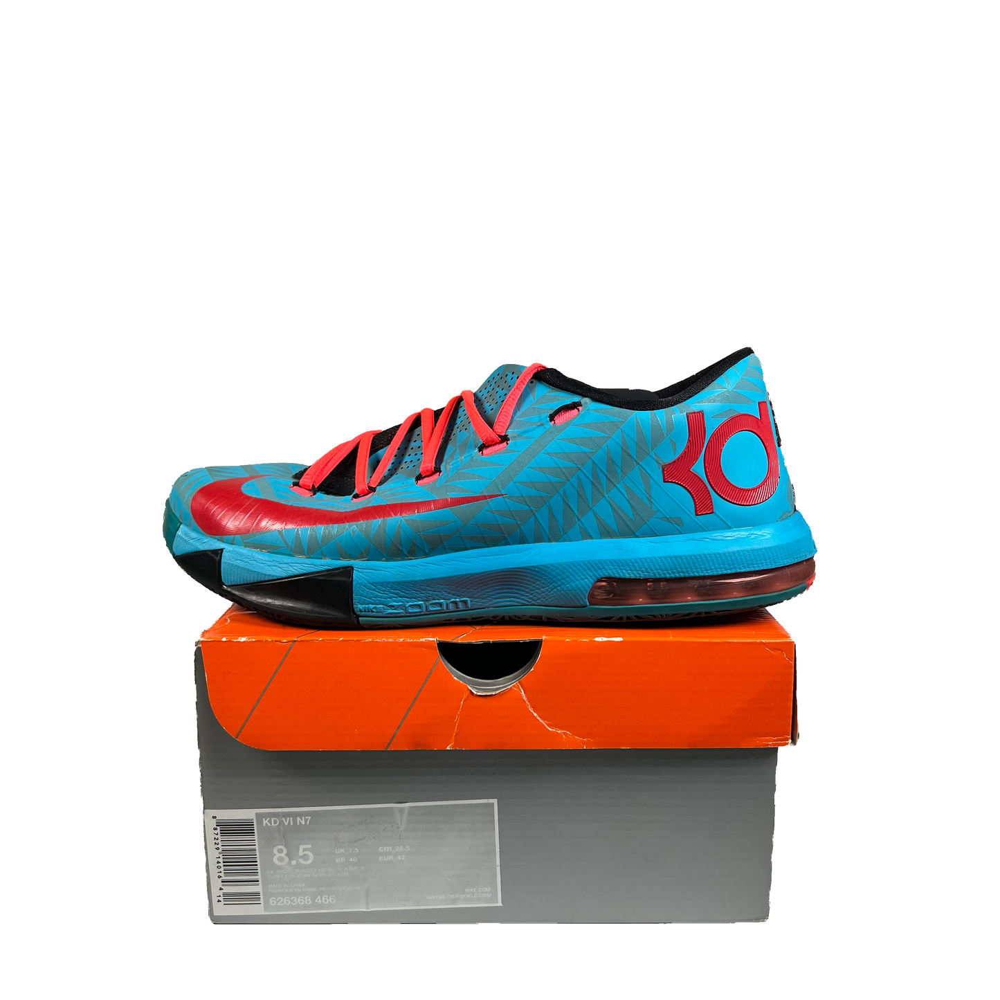 Nike KD 6 N7 (2013) Size 8.5 USED s22128