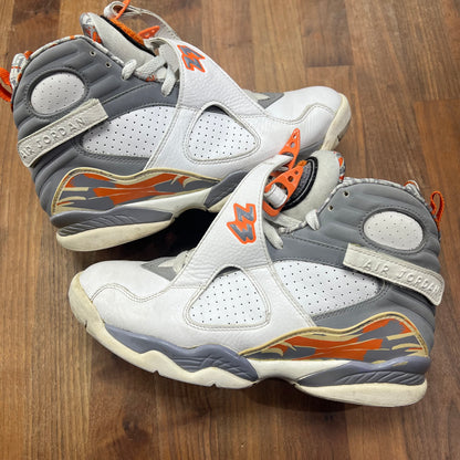 Jordan 8 Orange White (2007) Size 8.5 USED s16587
