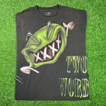 Travis Scott WWE Black Two Words DX Tee (2025) Size XL USED x15852
