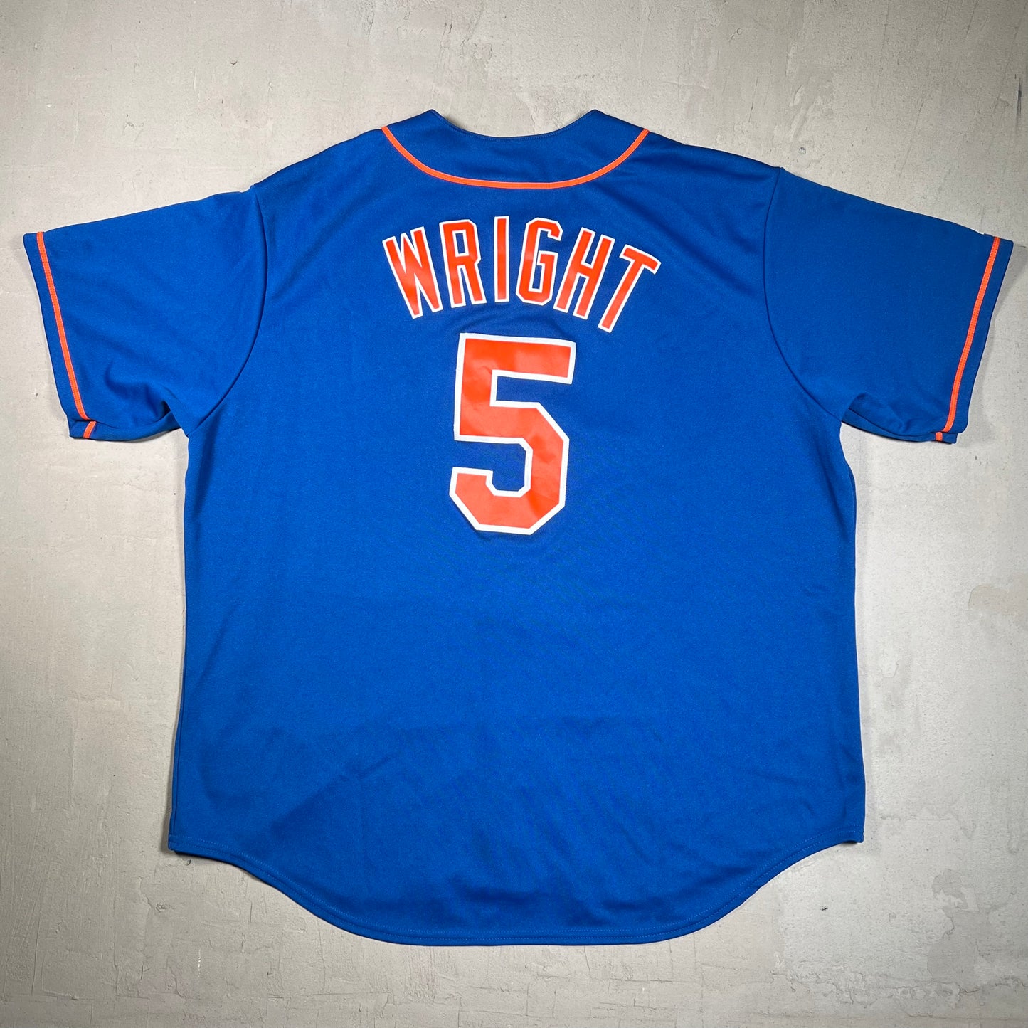 Y2K New York Mets David Wright Jersey Blue Size XXL USED v19348