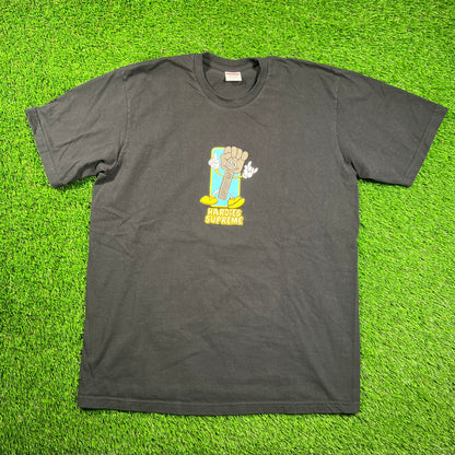 Supreme Black Hardies Bolt Tee (2023) Size Large USED x16327