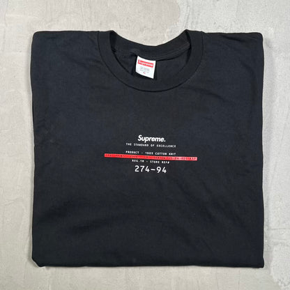 Supreme Standard Black Tee (2024) Size XL USED x18739