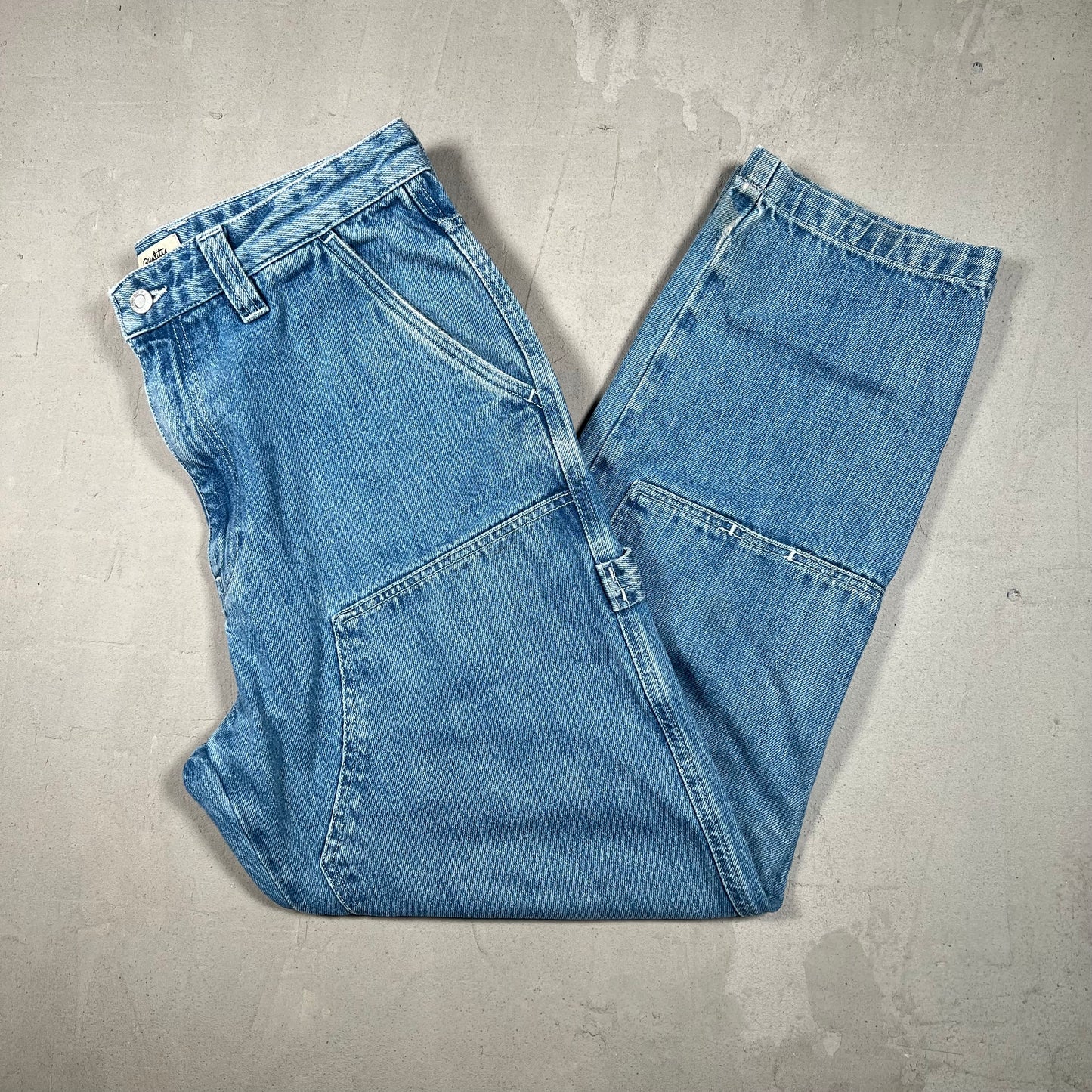 Stussy WorkGear Blue Jean Double Knee Pants Size 31 USED x17345