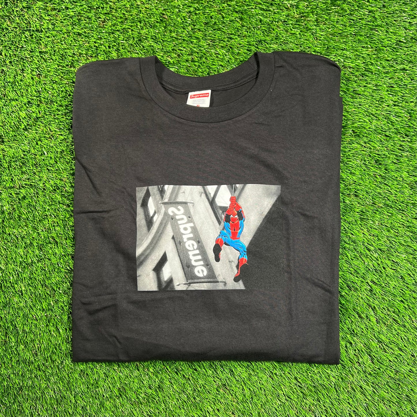 Supreme Black Spider Man Tee (2026) Size XL NEW x16440