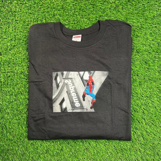Supreme Black Spider Man Tee (2026) Size XL NEW x16440
