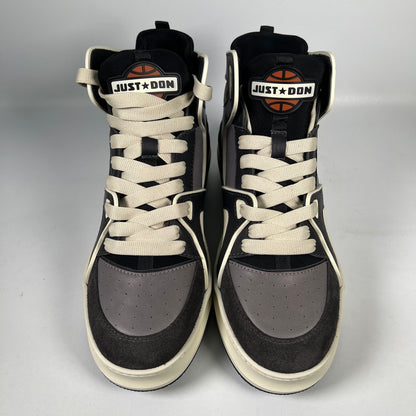 Just Don Panelled Black Basketball Shoes Size 10 USED s16889